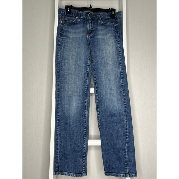 Calvin Klein Denim - Calvin Klein Jeans Womens 4 Blue Mid-Wash Denim Mid-Rise Straight Stretch